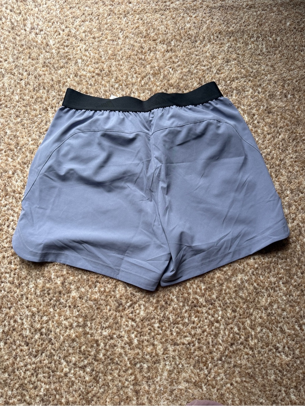 adidas Men's Athletic Shorts - Light Gray with Black Waistband